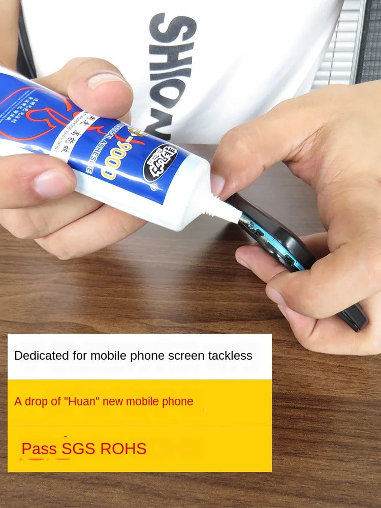 B-9000 Phone Glue 50ml Mobile Phone Screen Repair Glue Adhesive Cell Phone Screen Glue Special Strong Maintenance Glue