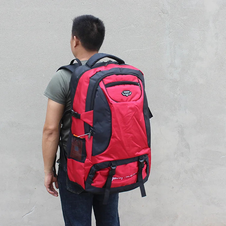 Outdoor 70L Large Capacity Wear Resistance Waterproof Backpack Men Women Trekking Camping Mountaineering Travel Luggage Bag