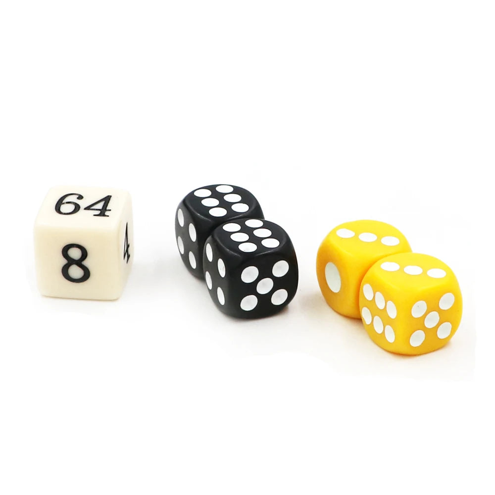 High quality 14mm New Acrylic Colorful Backgammon Dice Set Game Dice