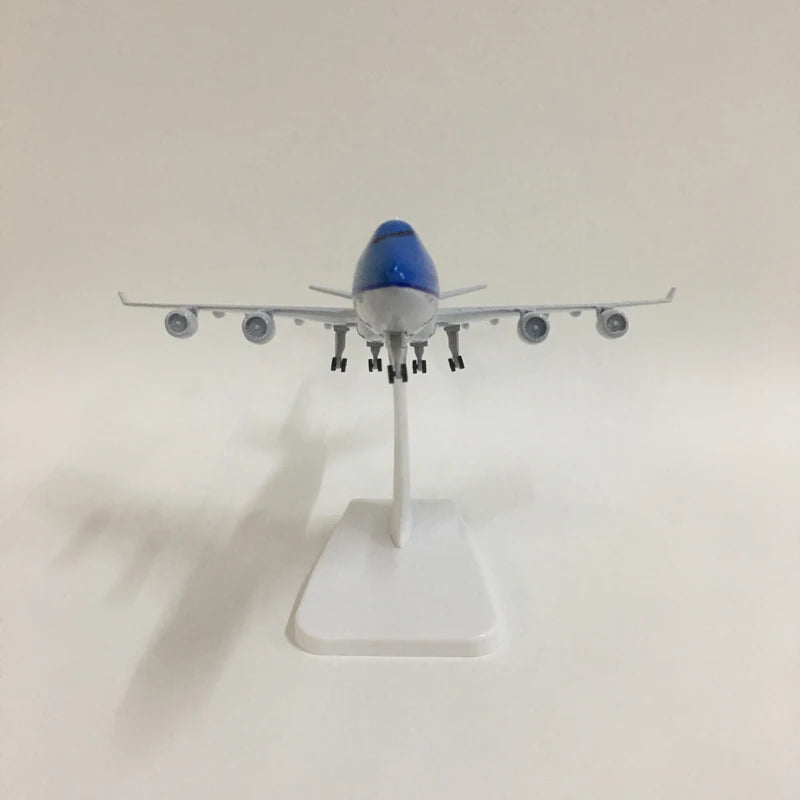 JASON TUTU 20CM KLM Royal Dutch Boeing 747 Aircraft Model Planel Airplane Diecast Metal 1/300 Scale Planes Collect Gifts