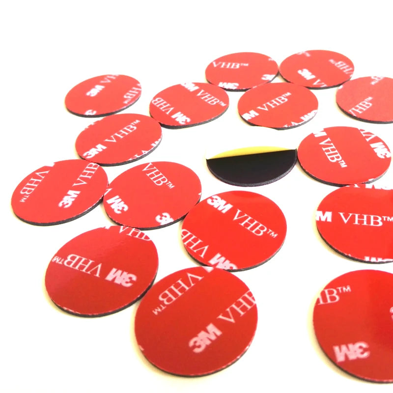 3M VHB Self Adhesive Sticker Sticky Pad Mounts Pads for Dash Cam Camera 5952 Double Sided Sticker black color,10~15mm~60mm~82mm