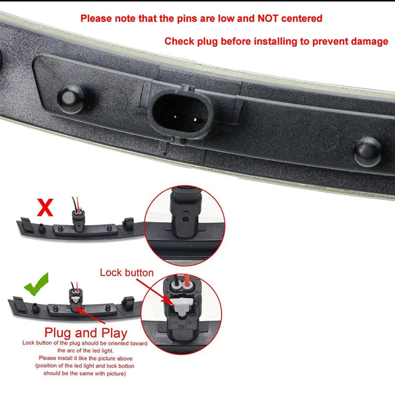 Car LED Front / Rear Bumper Side Marker Turn Signal Lights Parking Lights Clearance Lights For Chevrolet Corvette C7 2014-2019