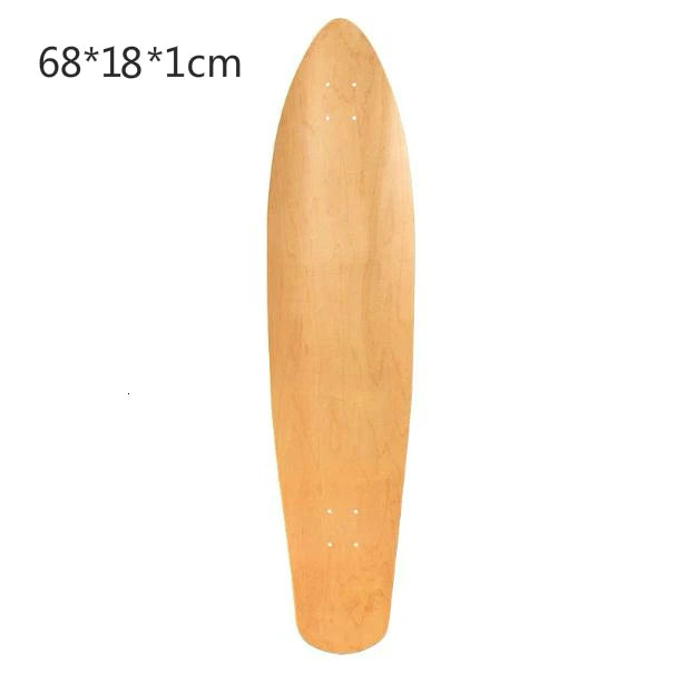 7-9 Layers Maple Skateboard Deck Double Rocker Mini Cruiser Dance Skateboards Natural Maple Wood Skate Board High elasticity