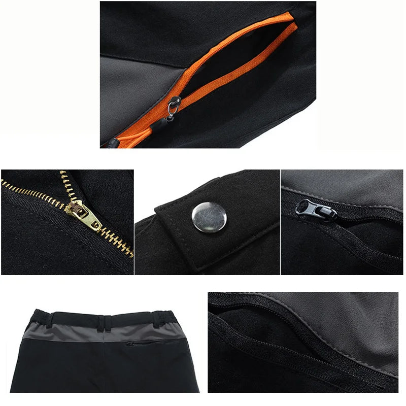 Men's Hiking Pants Summer ultra-thin, Breathable and cool Quick Dry Lightweight Cargo Work Golf Travel Pants with Zipper Pocket