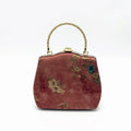 Fashion Women Embroidery Evening Bags Silk Clutch Purse for Bride Chain Shoulder Laides Case Top Handle Wedding Party Handbag