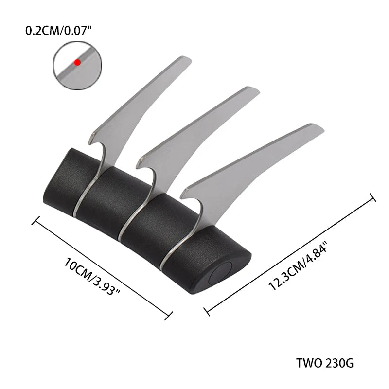 2pcs Stainless Steel Meat Shredder Fork Claws Pulled Pork BBQ Accessories Food Vegetables Slicer Cutter Tool Beer Bottle Opener