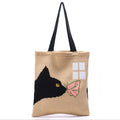 YoReAi Women Knitting Shoulder Bags Cute Duck Ladies Cartoons Handbag Casual Tote Literary BookBag Wool Shopping Bag For Girls