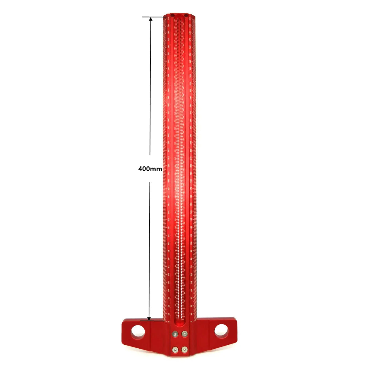 Precision Marking T-Ruler Aluminum Alloy Woodworking Scribe Marking Gauge Deluxe Crossed-out Hole Scribing Ruler Measuring Tools