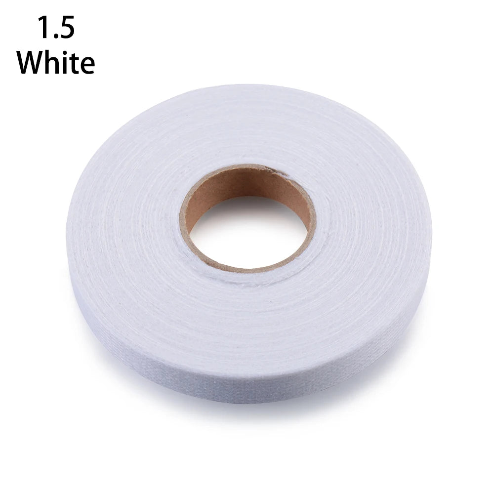 50m 2/1/1.5cm Adhesive Fabric Roll Clothes Sewing Turn up Hem Double-sided Wonder Web Iron On Hemming Tape
