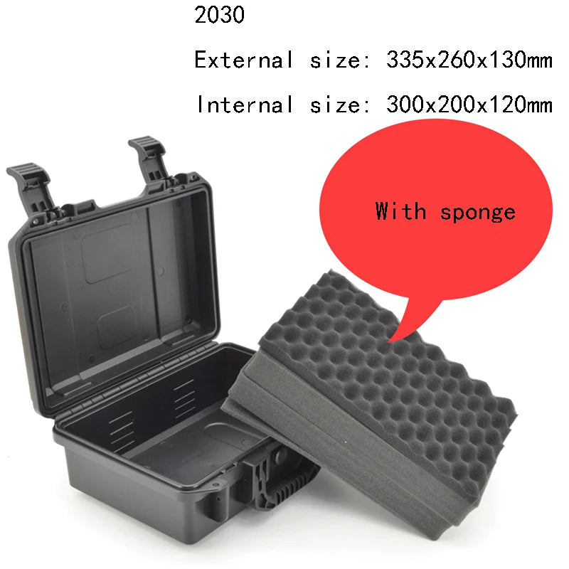 ABS Plastic Safety Equipment Tool Box Waterproof Sealed ToolBox Impact Resistant Tool Case Suitcase with Pre-cut Sponge