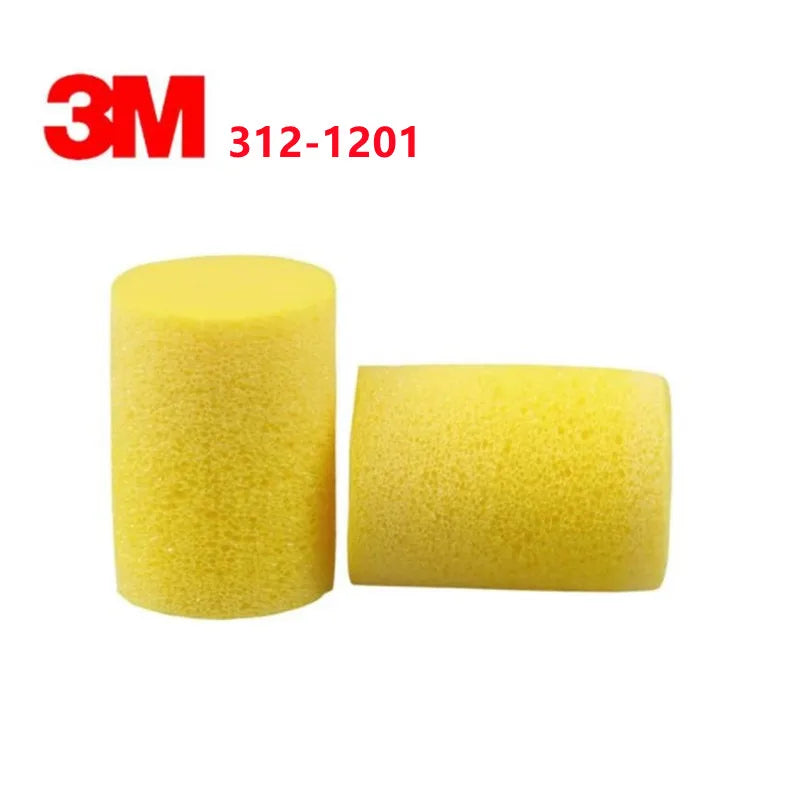 3M EAR 312-1201 Earplugs Anti-noise Classic Earplugs Small for Child Women's Sleep Yellow Earplugs