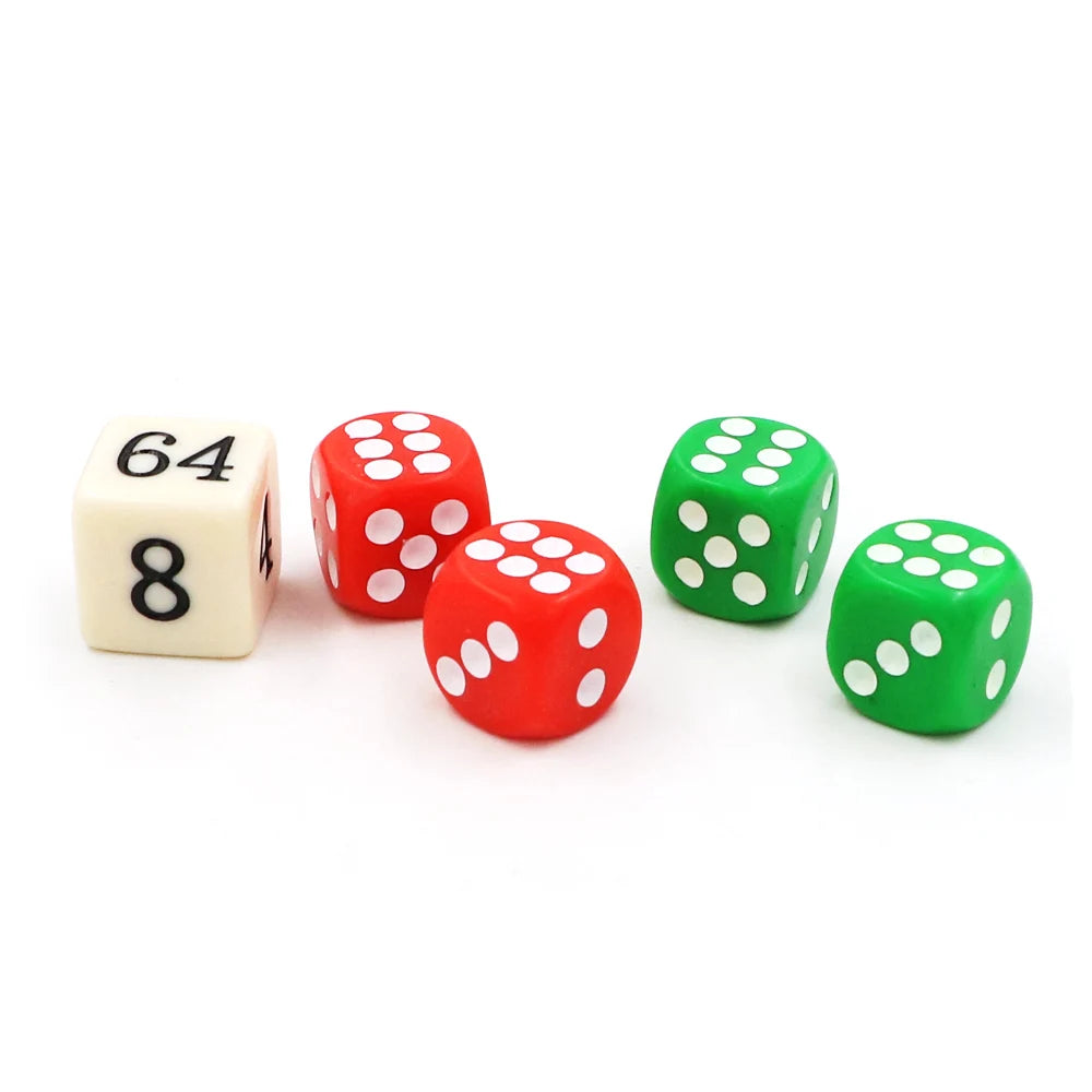 High quality 14mm New Acrylic Colorful Backgammon Dice Set Game Dice