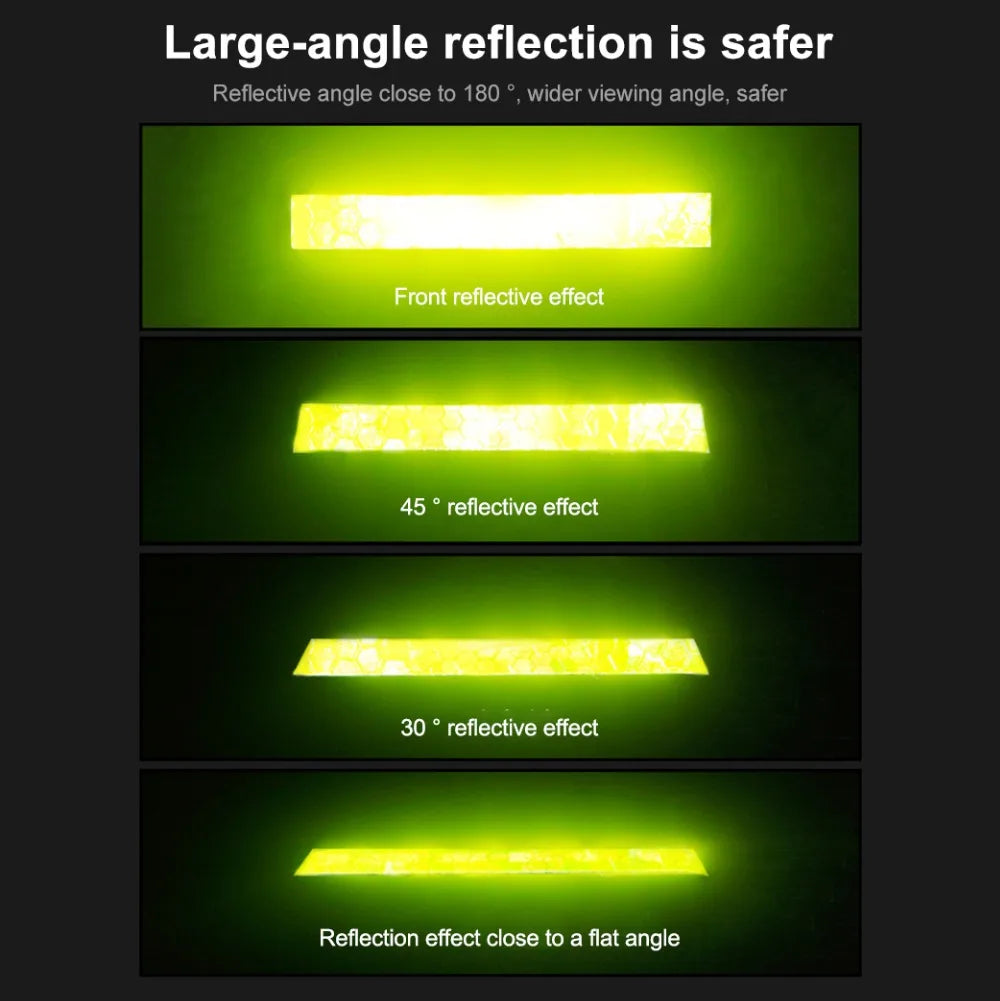 8m Bike Wheels Reflective Stickers Cycling Reflect Strip Adhesive Tape for MTB Bicycle Warning Safety Decor Sticker