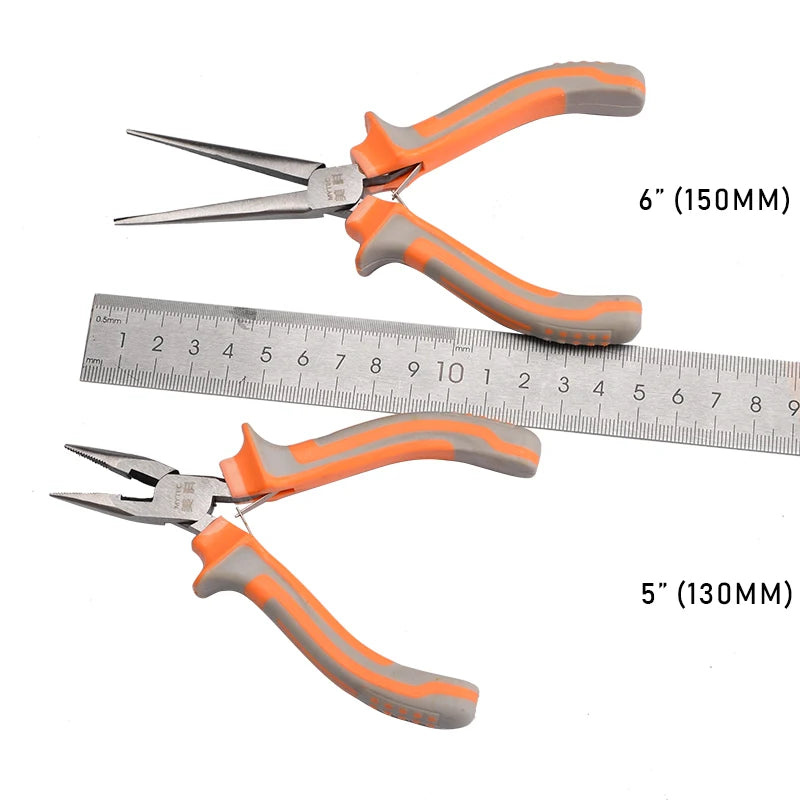 5" Professional Mini Pliers Set for Jewelry Making Craftsman Small Round Nose Needle Long Nose Multitool Pliers and Cutters