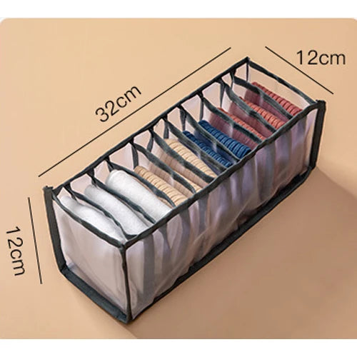 30 Grids Foldable Underwear Drawer Organizers Storage Dividers Closet Organizer Storage Box  for Clothes Bras Scarves Ties Socks