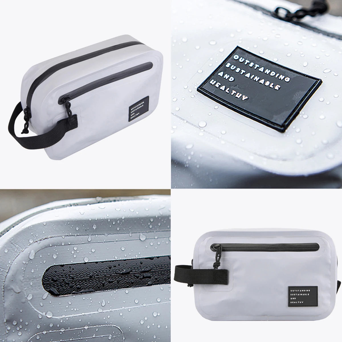 OSAH 2L Cosmetic Bag Workout Pack Toiletry Kit Anti-Dirt PVC Waterproof Beach Swimming Minimalism Bag Camping Travel Sport Large