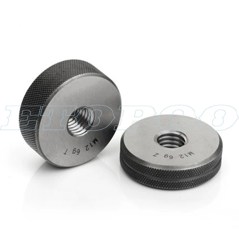 M2 M3 M4 M5 M6 M7 M8 M10 M12 M14 M16 6G-6H Thread Ring Gage Thread Ring Gauge RING GO-NOGO GAUGE 6G Measure Gauge 2pcs/set