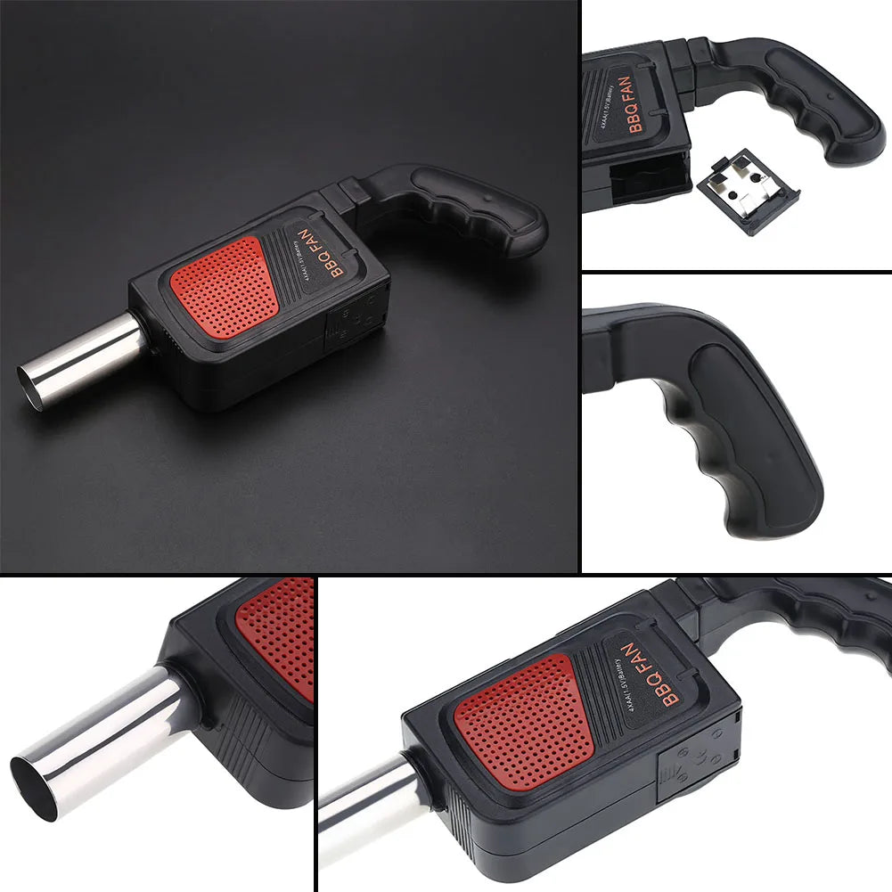 Electric BBQ Smoker Blower Fast Fire Starter for Charcoal Grills Tailgating Campfires Fire Pits Fireplaces Wood Fan Coal Starter