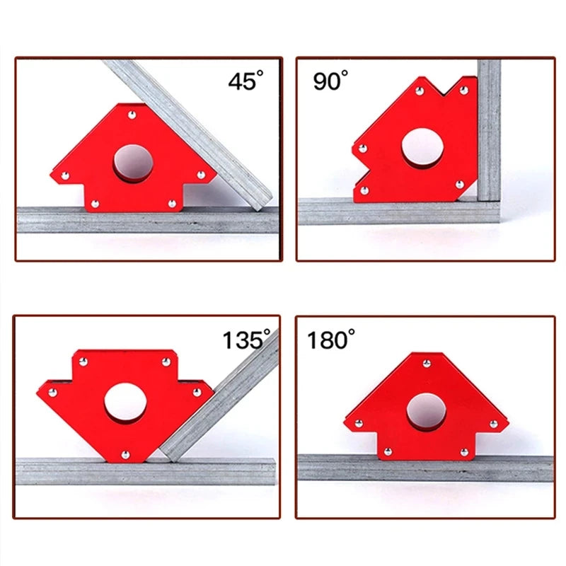25/50/75 LBS Soldering Locator Strong Magnet Welding Magnetic Holder 3 Angle Arrow Welder Positioner Welding Tool