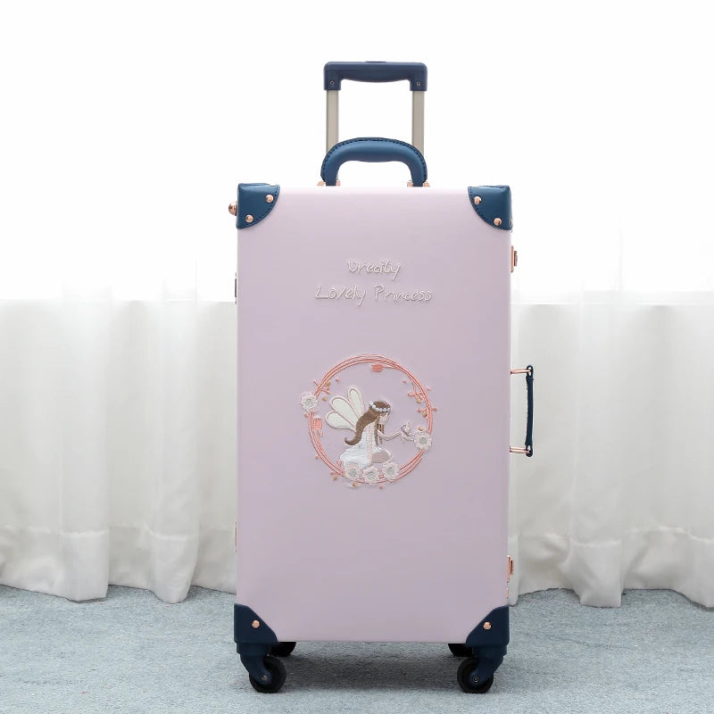 Chinese style 2PCS/SET travel suitcase with handbag unisex ins net red rolling luggage 20/24/26 inch boarding valise fashion bag