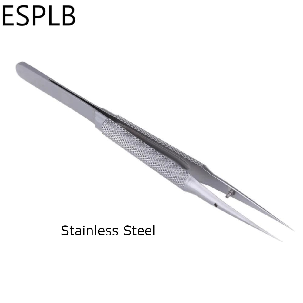 Titanium Alloy/Stainless Steel Tweezers Precision Fly Line 0.15mm Fingerprint Electronic Components Straight/Curved Tip Tweezers