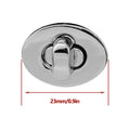 10Pcs 2.3CM Mini Oval Twist Lock Turn Locks Metal Closure Buckle For Purse Wallet Women's Handbag Shoulder Bag Accessories