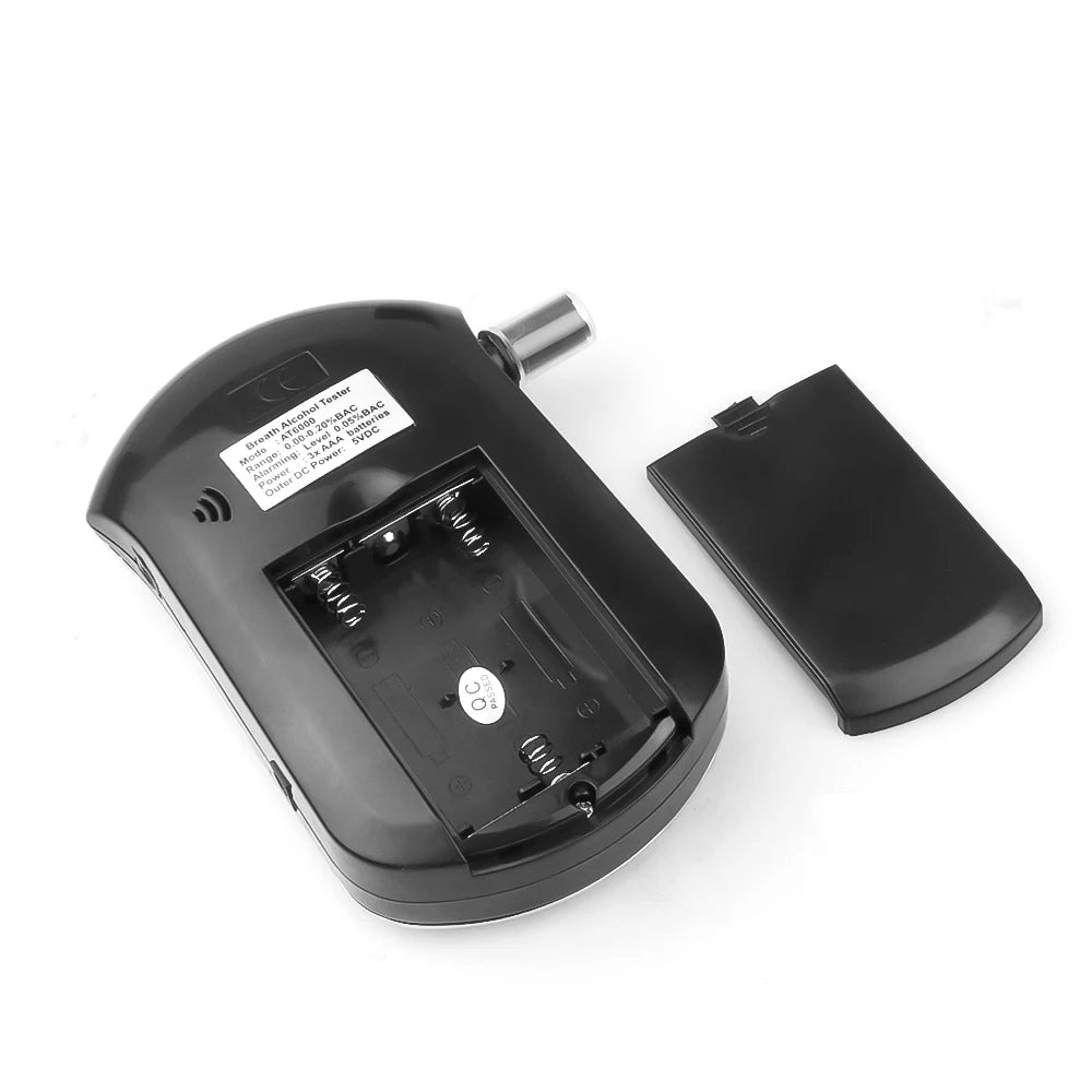 Smart Digital Breath Alcohol Tester LCD Screen Manual Breath Drunk Driving Analyzer LCD Screen Professional AT6000