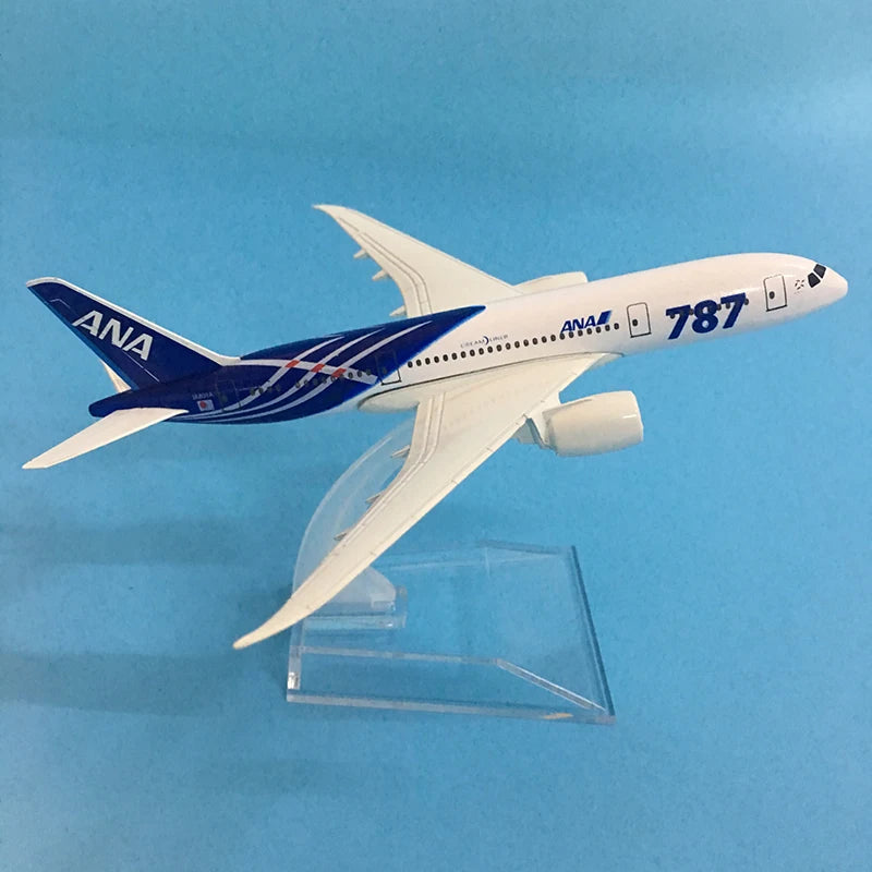 JASON TUTU 16cm JAPAN AIR ANA AIRLINES BOEING 787 Airplane Model Airplane Diecast Metal 1/400 Scale Planes ﻿