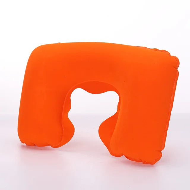 Sale 1PC Headrest Soft U Shaped Cushion Air Flight Inflatable Pillows Car Nursing Cushion Travel Pillow Support Neck