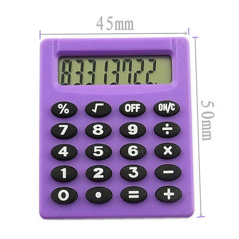 8-Digit Calculator Boutique Stationery Small Square Personalized Mini Creative Calculator Candy Color School Office Electronics