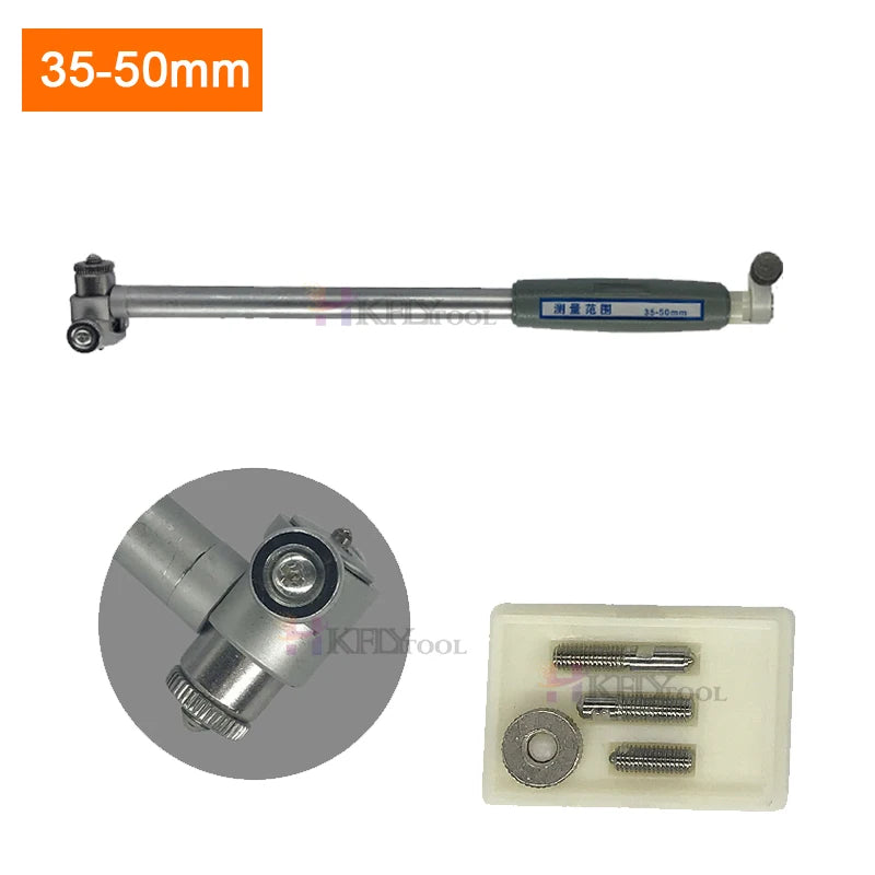 10-18-35-50-160 Inner Diameter Gauge Measuring Rod + Probe 10mm 0.01 indicator Accessories Inner Diameter Gauge Measurement Tool