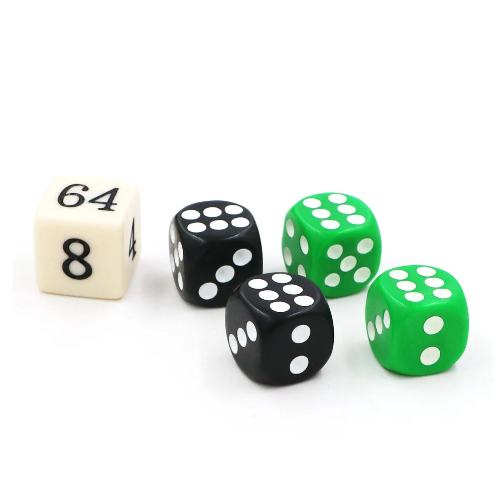 High quality 14mm New Acrylic Colorful Backgammon Dice Set Game Dice