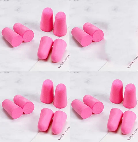20PCS/10 Pairs Comfort Earplug Noise Reduction Foam Soft Ear Plugs Noise Reduction Tapered Earplugs Protective for Sleep Travel