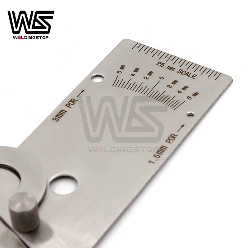 V-WAC Welding Gauge Gage Weld Biting Edge Undercut Inspection Gage Metric mm Reading