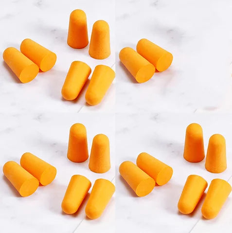 20PCS/10 Pairs Comfort Earplug Noise Reduction Foam Soft Ear Plugs Noise Reduction Tapered Earplugs Protective for Sleep Travel
