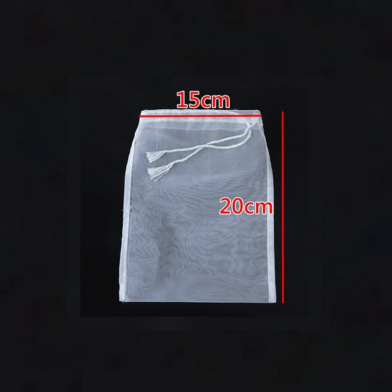 100/200/300/500 Mesh Nylon Filter Nut Milk Bag Net Yogurt Tea Beer Coffee Oil Food Filter Strainers Mesh Kitchen Strainer Bags