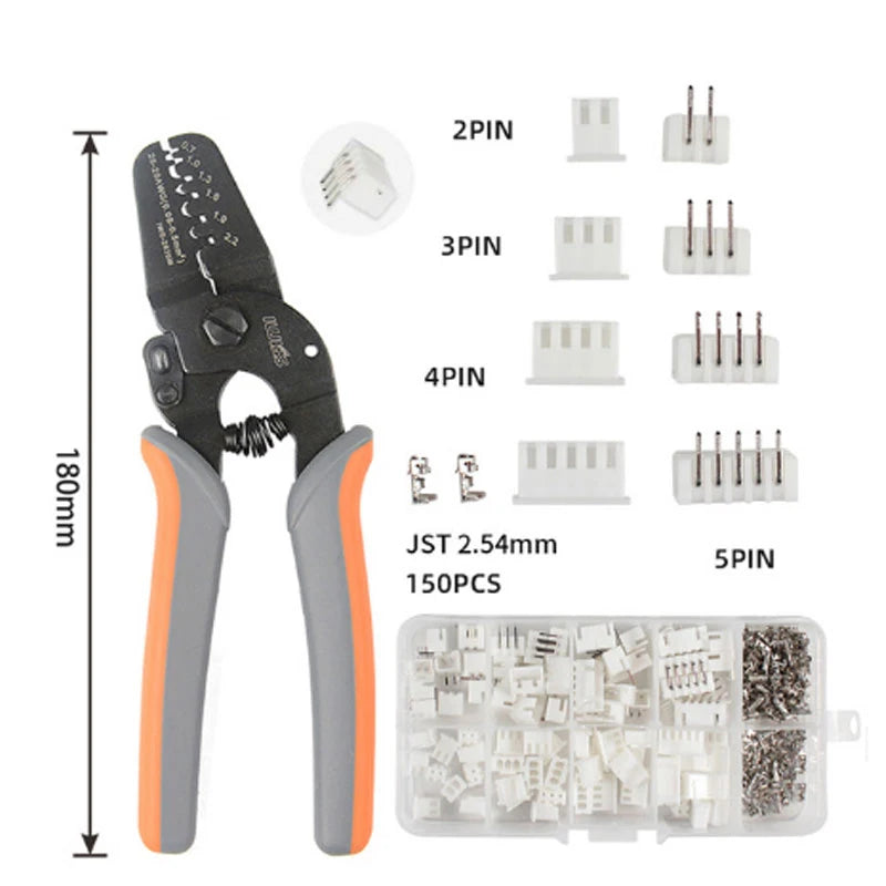 Crimping Tool Pliers JST XH-2.54 Crimping pliers for JST 2.54 2510 Connectors With Connector plug + needle +socket Header