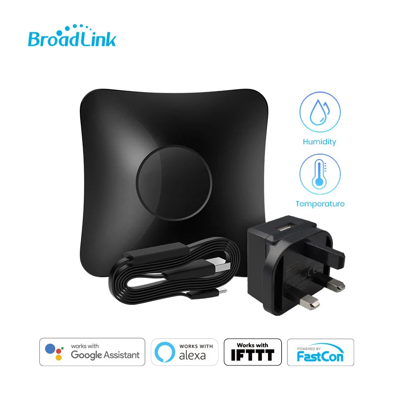 BroadLink RM4 Pro+ HTS2  Version Wireless Universal Remote Hub withTemp and Humidity Sensor Smart Home Solution