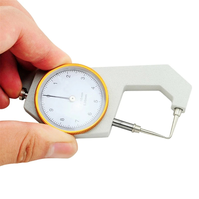 Thickness Gauge Tester Measuring 0-10mm Flat Sheet Leather Craft Tool High Precision Manual Measuring Too 0.05mm