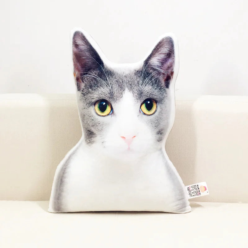 Photo Customization DIY Dog Cushion Pet Plush Pillows Stuffed Animal Cat Pillow Sofa Car Decorative Personalized Birthday Gift