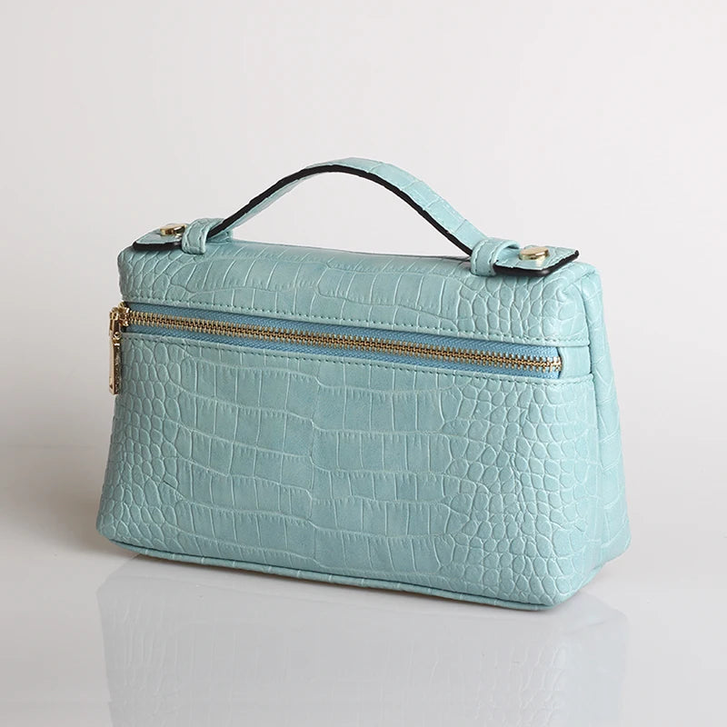 XMESSUN Crocodile Pattern Makeup Bags for Women 2026 Trendy Bag Clutch Bag Luxury High Quality Handbag Designer Handbag Purse
