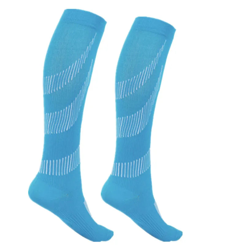 Compression Stockings Blood Circulation Promotion Slimming Compression Socks Anti-Fatigue Comfortable Solid Color Socks