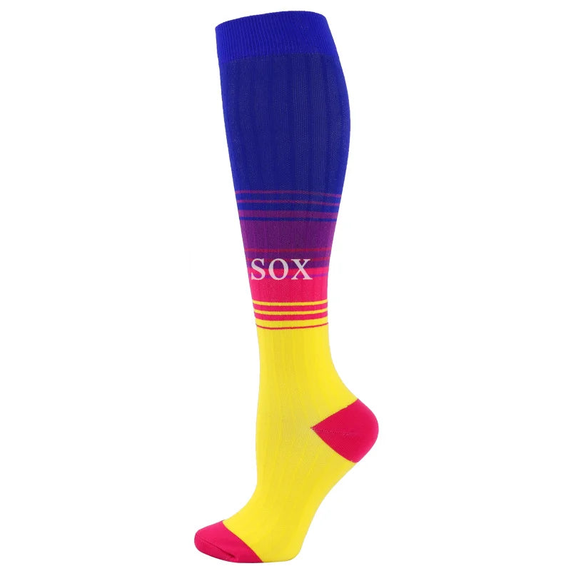 New Compression Socks Fit for Nurse Doctor Varicose Veins Edema Diabetes Travel Flight Hiking Recovery Running Fitness Socks