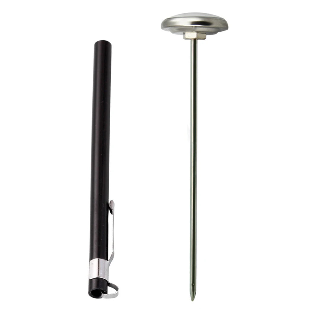 New Portable 1PCS Stainless Steel Thermometer Kitchen Probe Food Tea Water Meat Milk Coffee Foam BBQ Temperature Tester