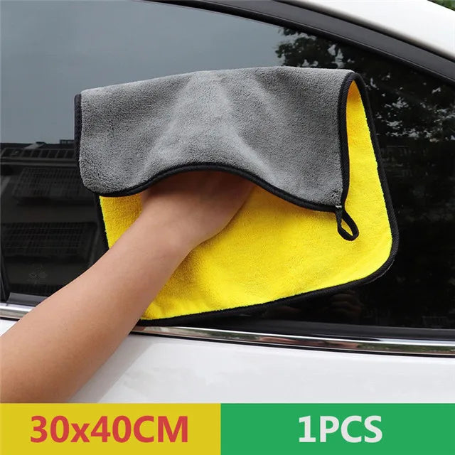 Microfiber Auto Wash Towel Car Cleaning Drying Cloth Hemming Car Care Cloth Detailing Car Wash Towel 30x30/30x40/30x60/60x160CM