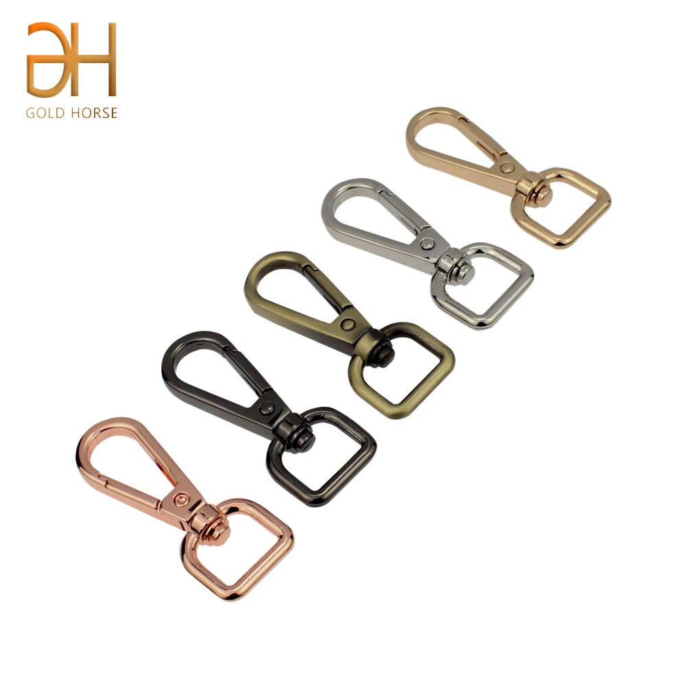 50Pcs Metal Swivel Leather Bag Handbag Purse Shoulder Strap Belt Clip Trigger Buckle Keychain Key Ring Dog Chain Collar Clasp