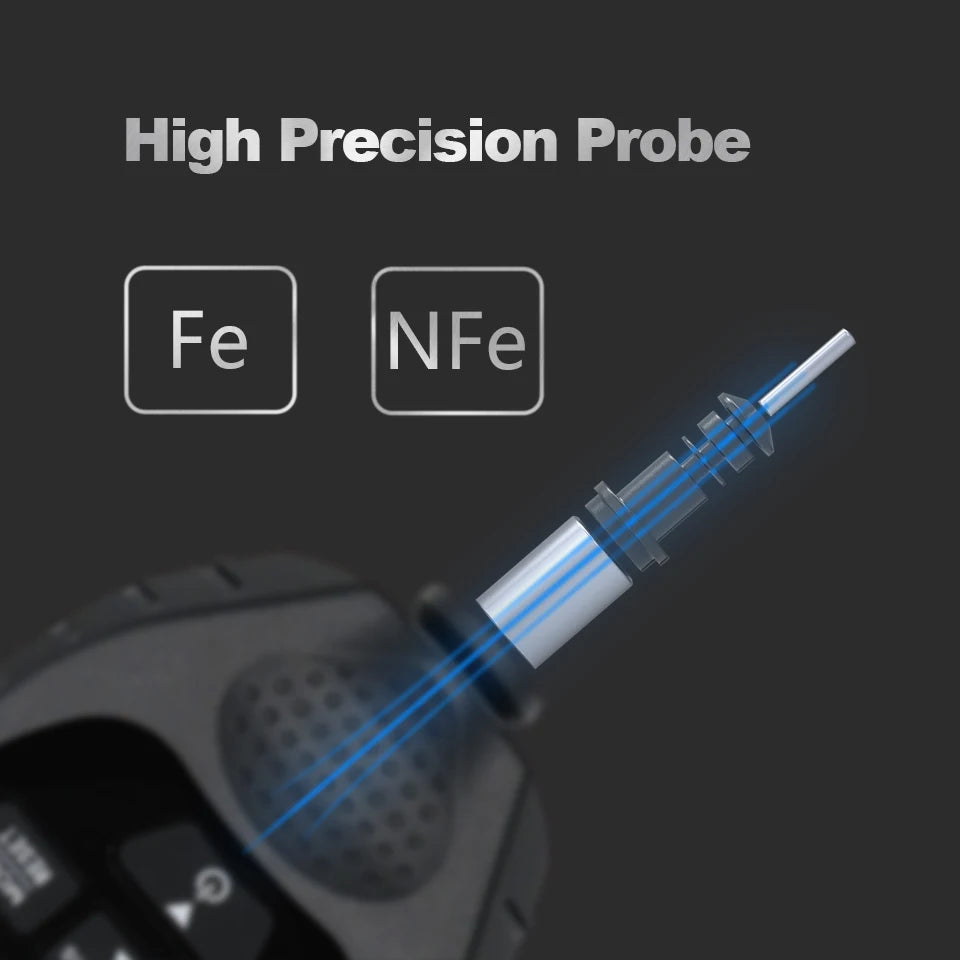 Full Black GM998 Car Paint Coating Thickness Gauge Electroplate Metal Coating Thickness Tester Meter 0-1500um Fe & NFe Probe