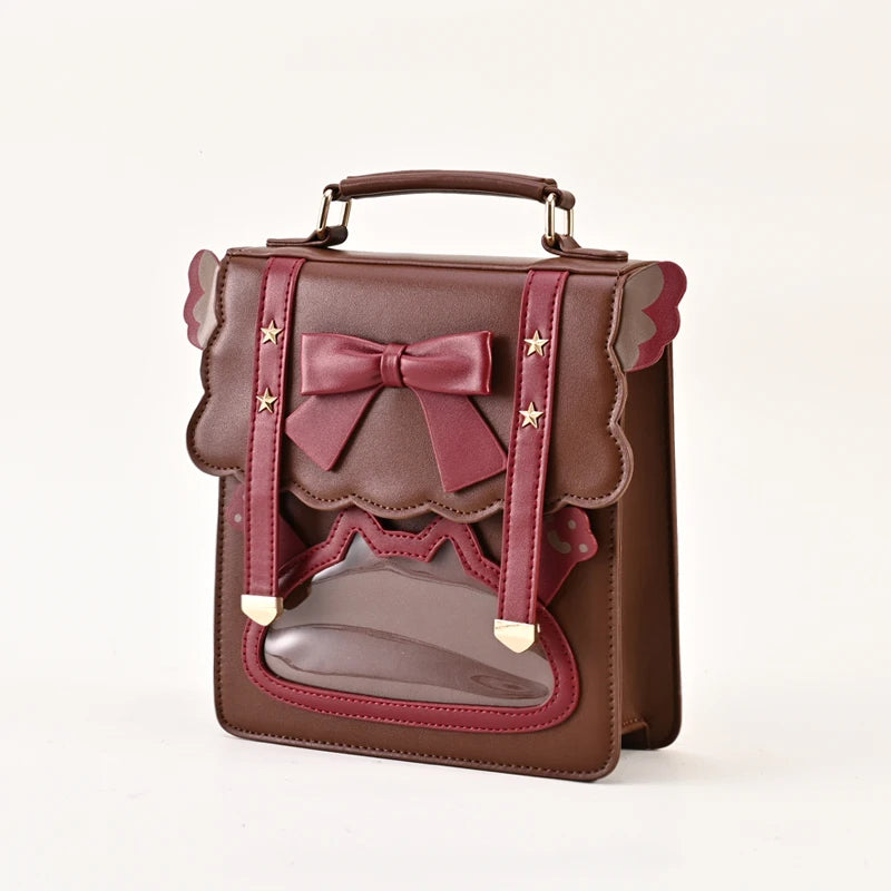 Fashion Ita Bags Luxury Leather Japanese Lolita Girls Crossbody Messenger Bag Lady Uniform Shoulder Handbag School Backpack