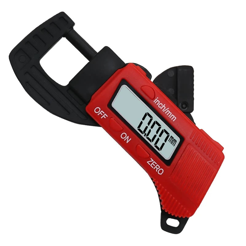 0-12.7mm Carbon Fiber Composites Digital Thickness Caliper Micrometer Guage Blue