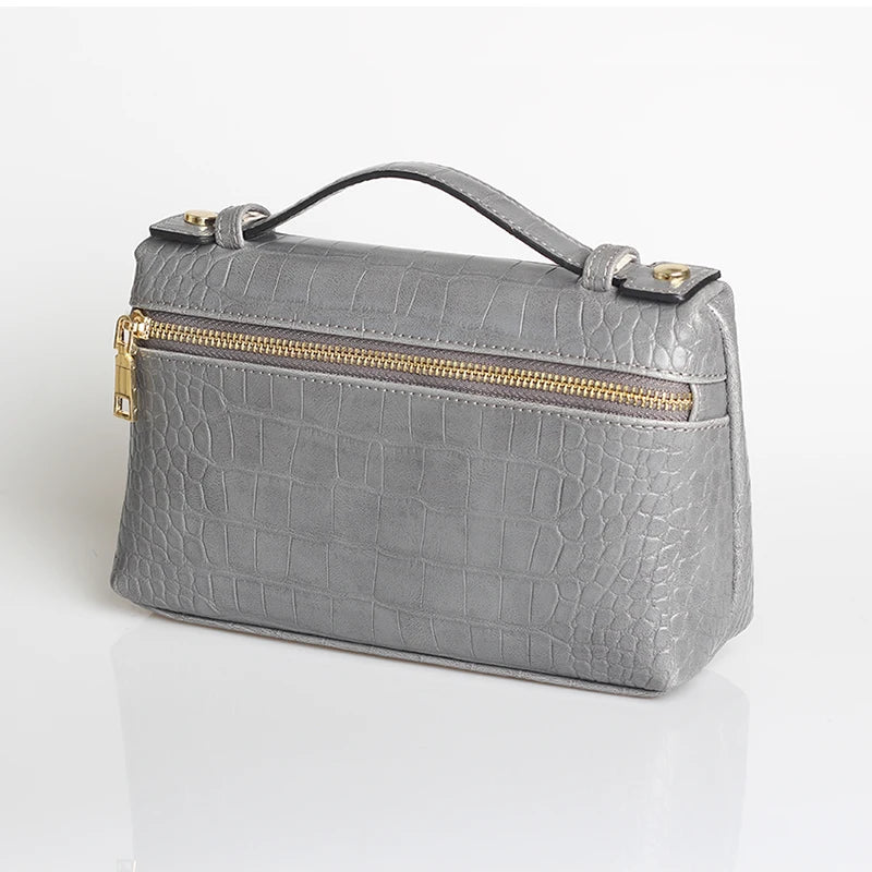 XMESSUN Crocodile Pattern Makeup Bags for Women 2026 Trendy Bag Clutch Bag Luxury High Quality Handbag Designer Handbag Purse